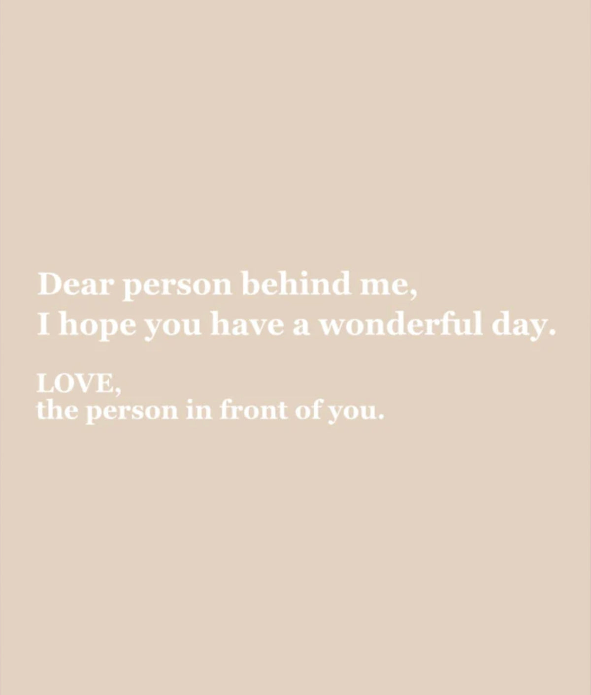 DEAR PERSON