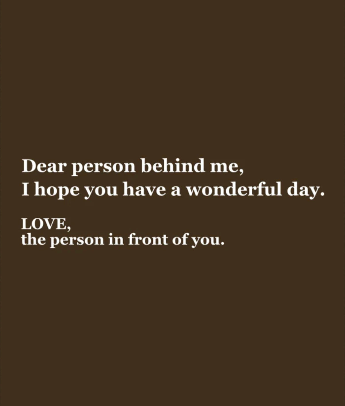 DEAR PERSON