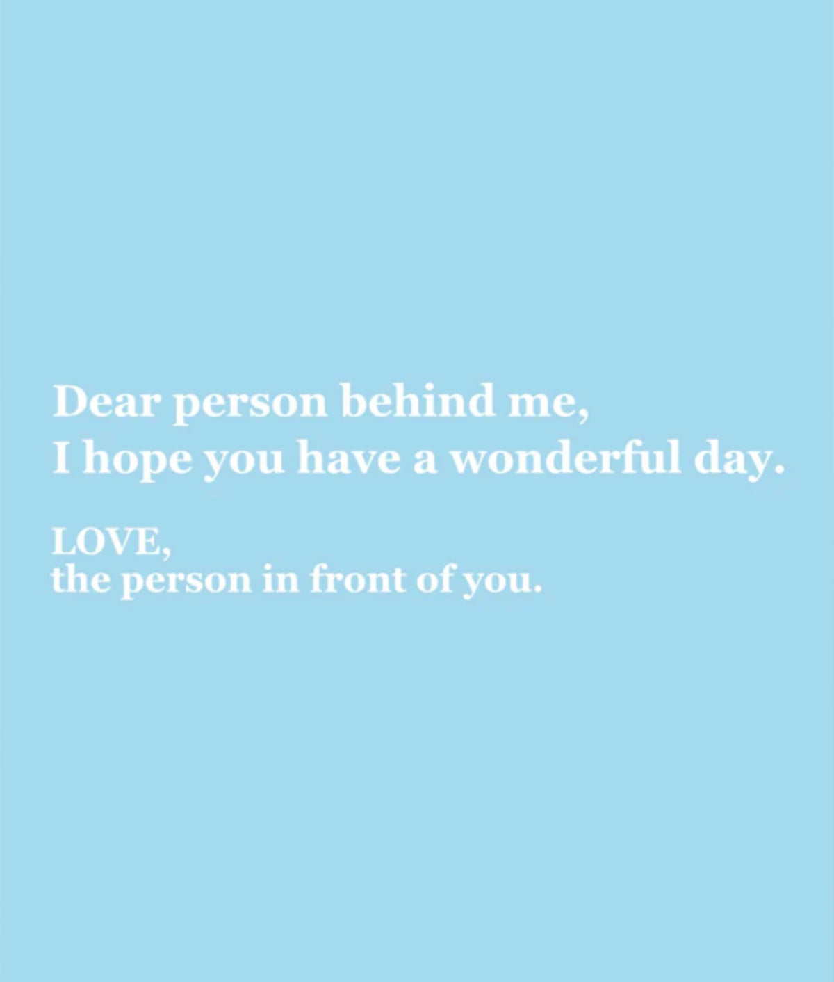DEAR PERSON