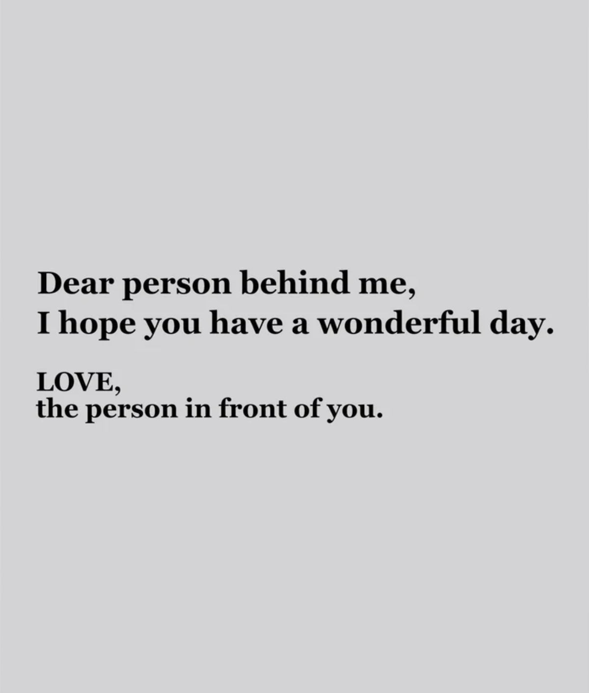 DEAR PERSON